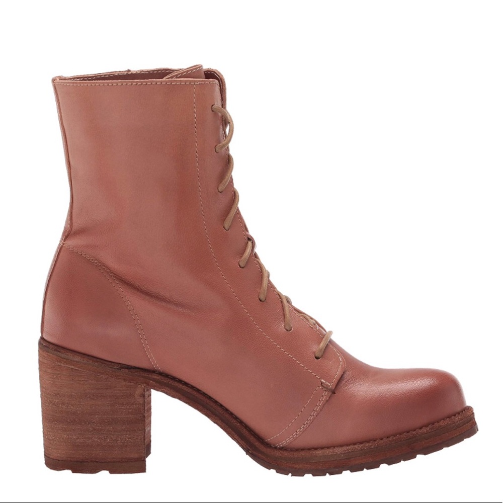 Frye Karen Rose Leather Combat LaceUp Ankle Boots - Picture 3 of 16